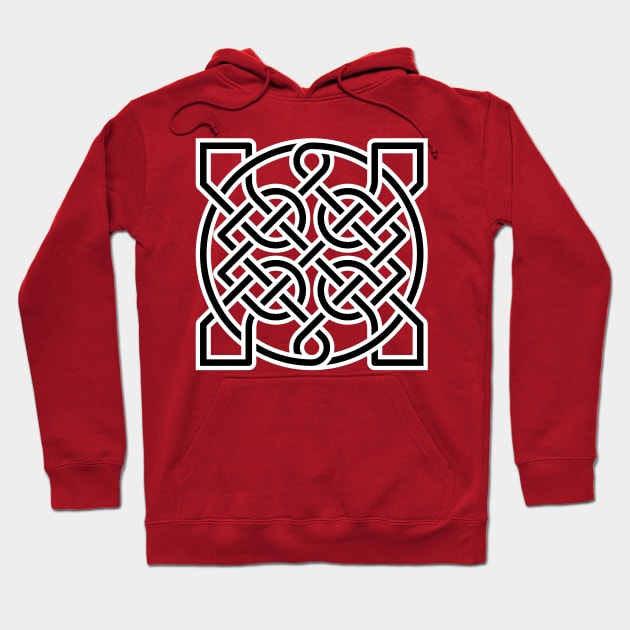 Celtic Ornamental Knot Geometric Design 3 Hoodie by taiche